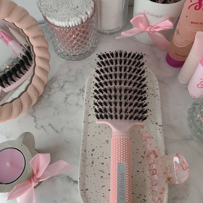 Daily Detangling Magic Brush Set & Handmade Bow